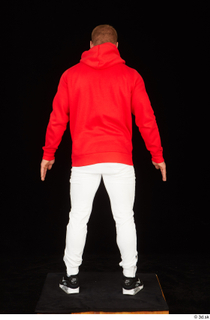  Dave black sneakers dressed red hoodie standing white pants whole body 0005.jpg